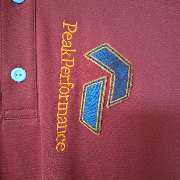 Peak Performance G Panmo Mens Golf Polo Collared Lightweight Size L - Picture 3 of 7